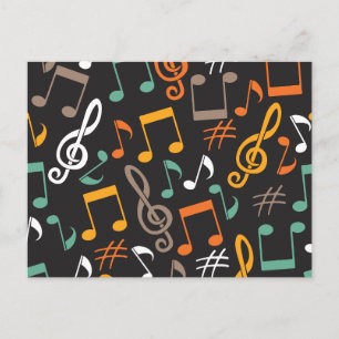 Patrón de notas musicales