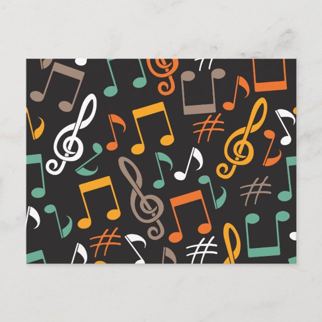 Patrón de notas musicales (Anverso)
