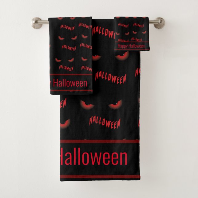 Patrón de ojos asustados de Halloween (In situ)