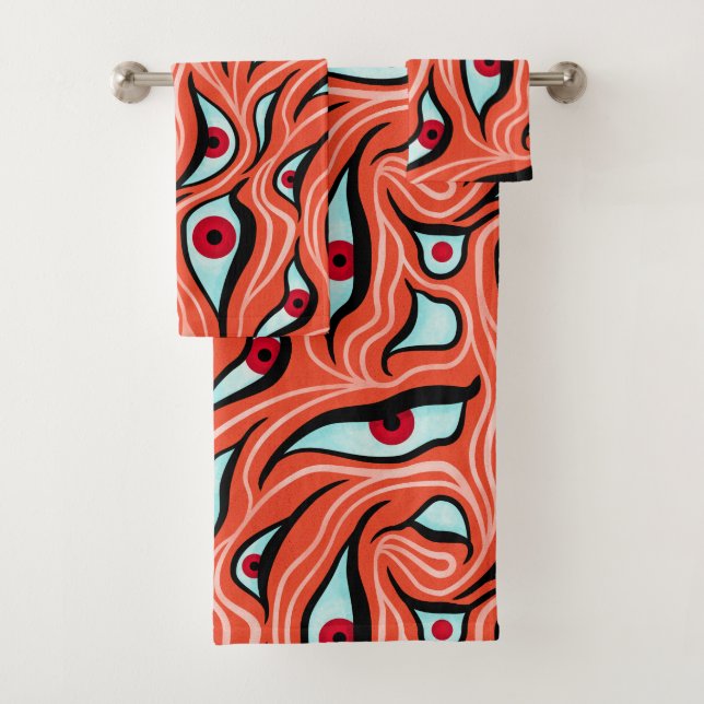 Patrón de ojos malvados - Resumen de ojos rojos en (In situ)