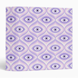 Patrón de ojos trippy color púrpura pastel retro m