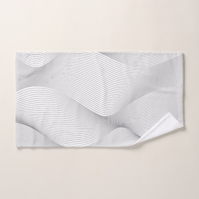Patrón de onda de movimiento moderno, simple, fres (Toalla de mano)
