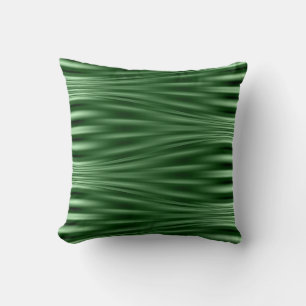 patrón de ondas verde oscuro en almohada