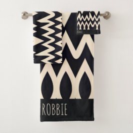 Patrón de oro geométrico de las olas de marocco af