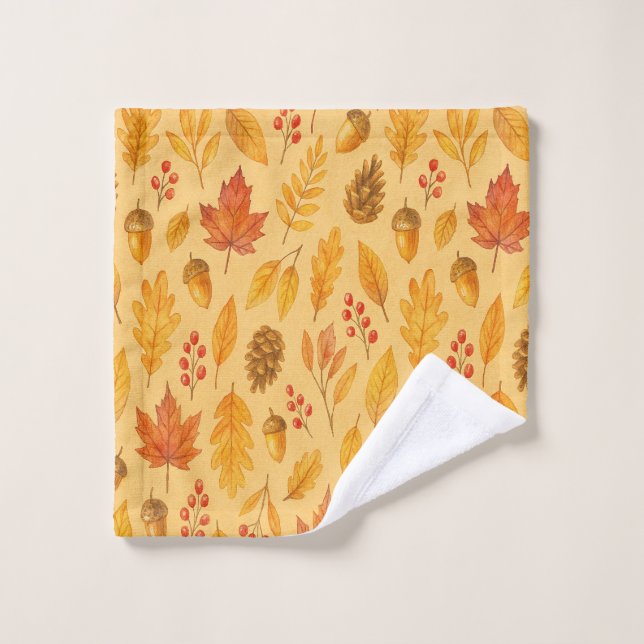 Patrón de otoño natural (Toallita)
