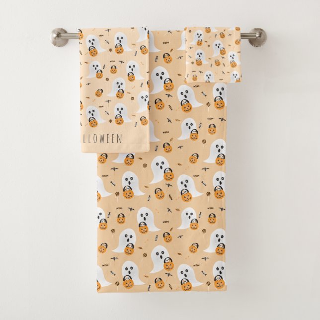 Patrón De Pail De La Calabaza De Los Fantasmas O D (In situ)