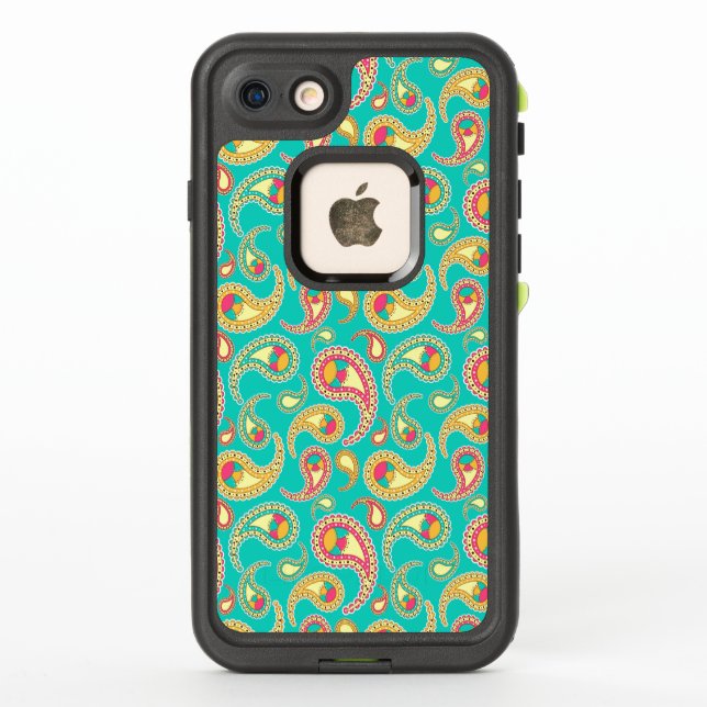 Patrón de paisley de época de color suave (Reverso)