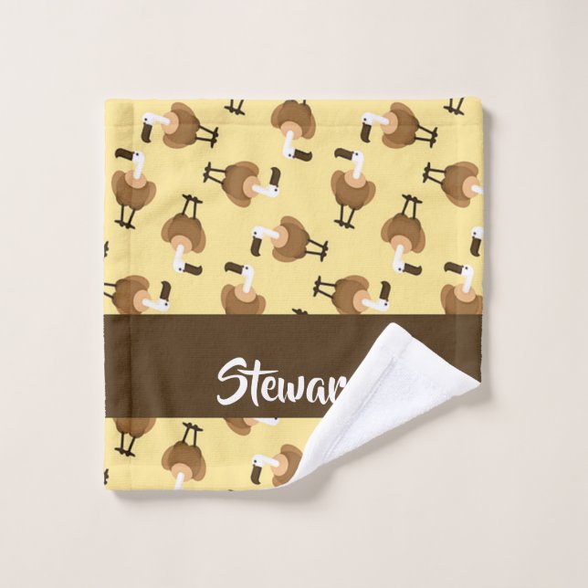 Patrón de pájaro pardo (Toallita)