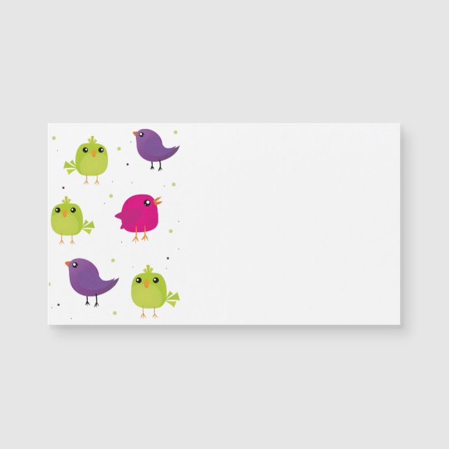 Patrón de pájaros curados (Anverso)