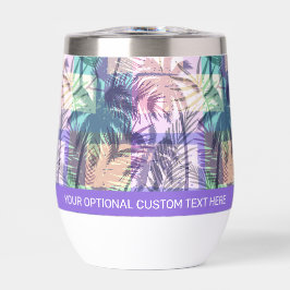 Patrón de palmas de texto personalizado