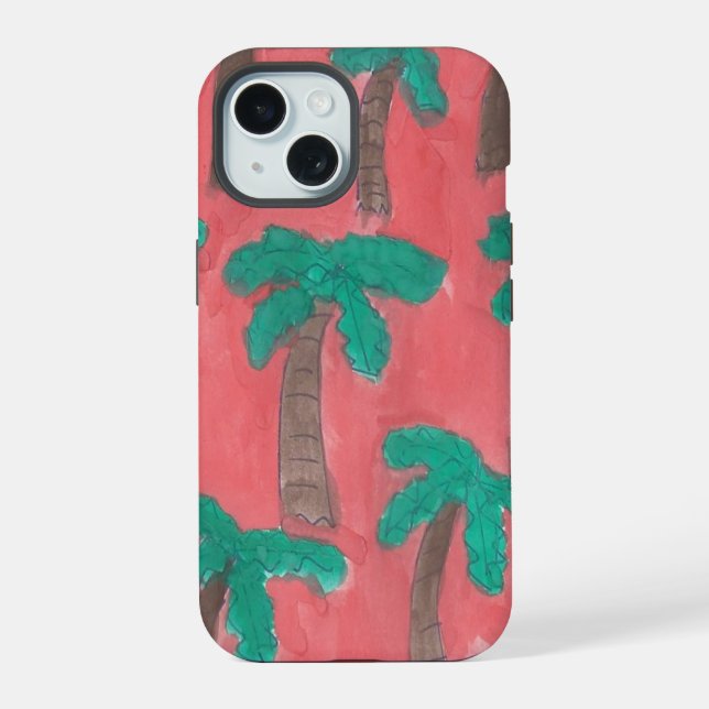 Patrón de palmera acuarela (Reverso )