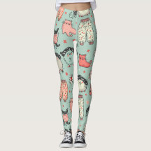 patrón de pantalones de pijama con caracteres capr