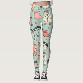 patrón de pantalones de pijama con caracteres capr