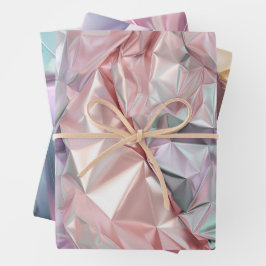 Patrón de papel de aluminio arrugado