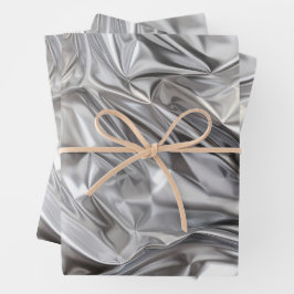 Patrón de papel de aluminio arrugado
