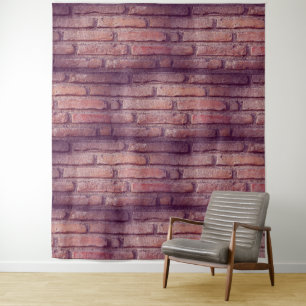 Patrón de pared de ladrillo vintage Tapiz de decor