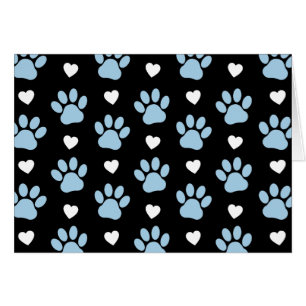 Patrón De Patas, Perros, Patas Azules, Corazones B