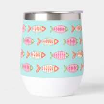 Patrón de peces de verano costero colorido