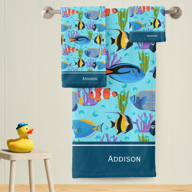 Patrón de peces oceánicos para niños pequeños (Subido por el creador)