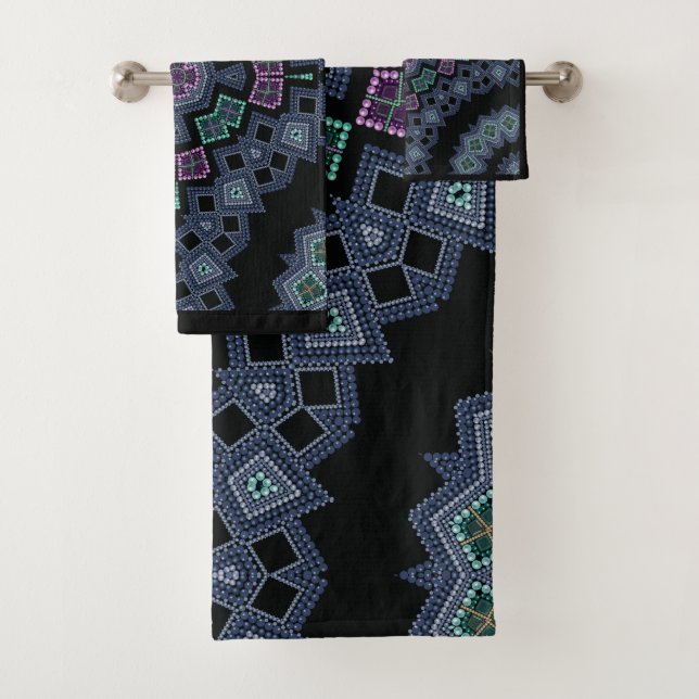 Patrón de perlas bordadas (In situ)