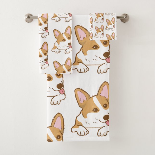 Patrón de perro de cachorro de Corgi suave (In situ)