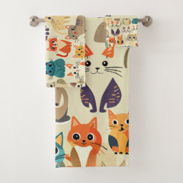 Patrón de Personalizado de acuarela de gatos