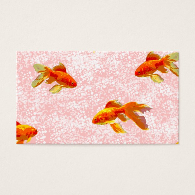 Patrón de pescado dorado rosa (Frente)