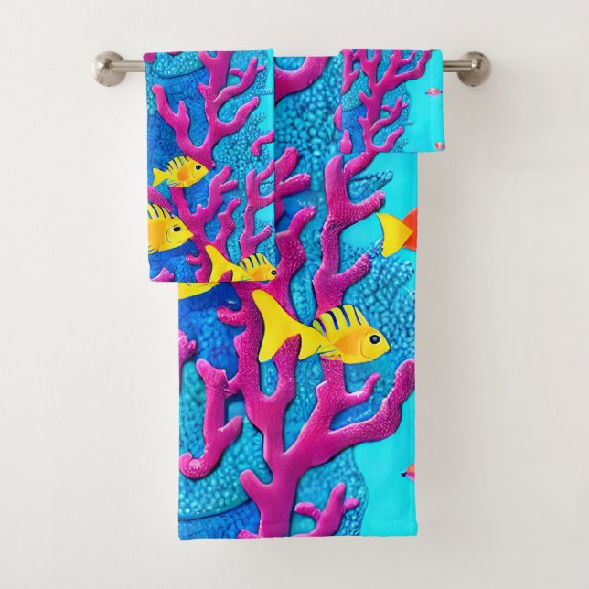 Patrón de pescado tropical sin foco (In situ)