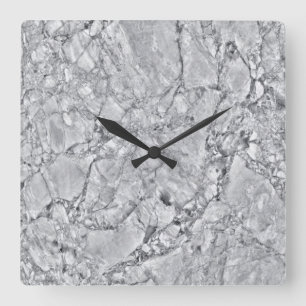 Patrón de piedra de mármol Reloj de pared acrílico