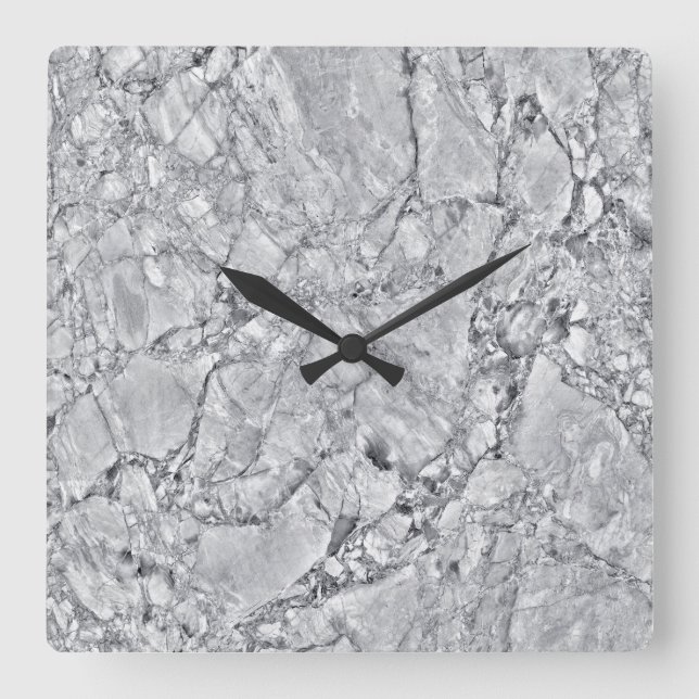 Patrón de piedra de mármol Reloj de pared acrílico (Anverso)