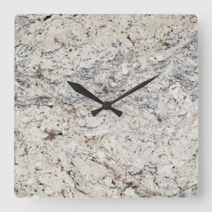 Patrón de piedra de mármol Reloj de pared acrílico