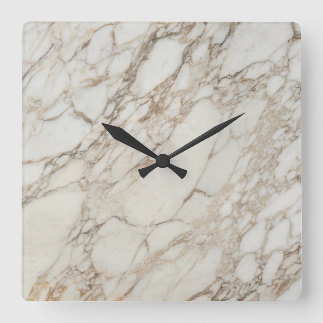 Patrón de piedra de mármol Reloj de pared acrílico (Anverso)
