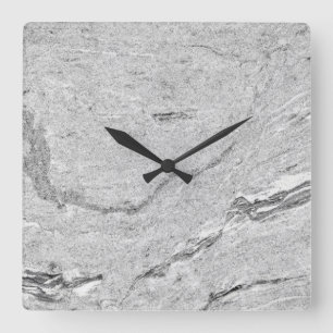 Patrón de piedra de mármol Reloj de pared acrílico