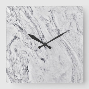 Patrón de piedra de mármol Reloj de pared acrílico