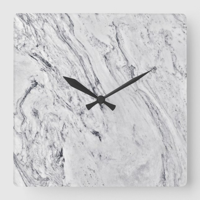Patrón de piedra de mármol Reloj de pared acrílico (Anverso)