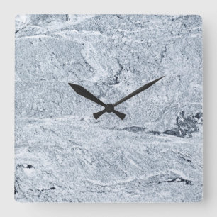 Patrón de piedra de mármol Reloj de pared acrílico