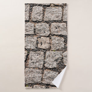 Patrón de piedra empedrada vieja en el abstracto c