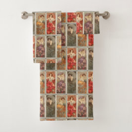 Patrón de piedras preciosas de Art Nouveau Mucha