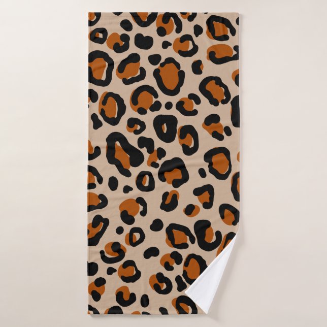 Patrón de piel de leopardo (Toalla de baño)