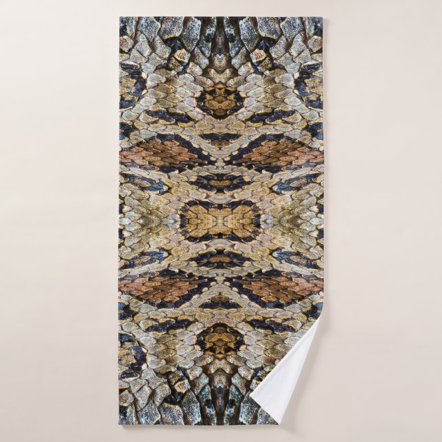 patrón de piel de serpiente. Impresión animal de c (Toalla de baño)
