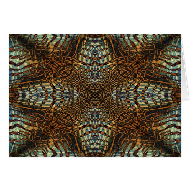 Patrón de piel de tigre Kaleidoscope (Anverso (Horizontal))