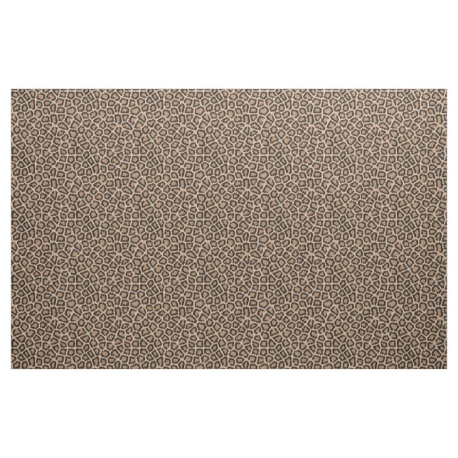Patrón de pieles leopardo tela marrón (Yarda)