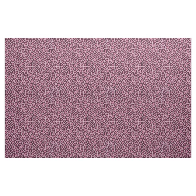 Patrón de pieles leopardo Tela rosa (Yarda)