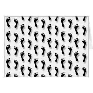 Patrón de pies negros