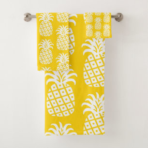 Patrón de piña Amarillo y Blanco