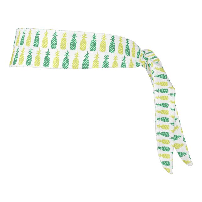 Patrón de piña de oro verde tropical exótico (Girar 90)