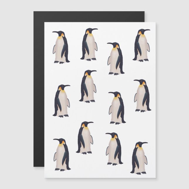Patrón de pingüinos lindos (Anverso/Reverso)