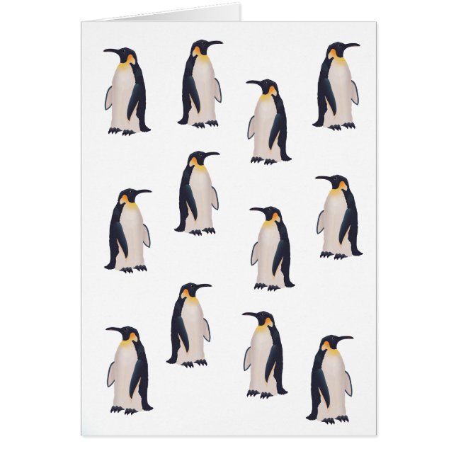 Patrón de pingüinos lindos (Frente)