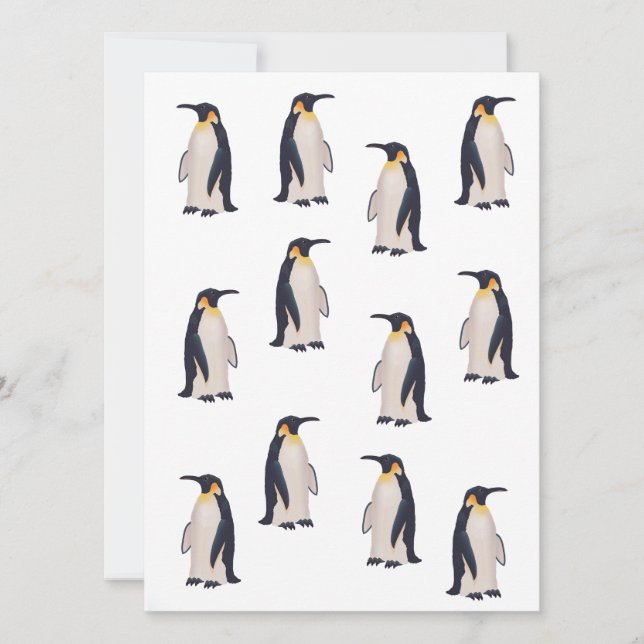 Patrón de pingüinos lindos (Anverso)