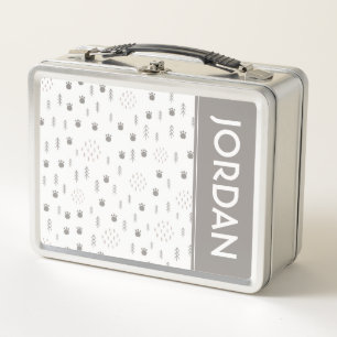 Patrón de pista de animales de Woodland